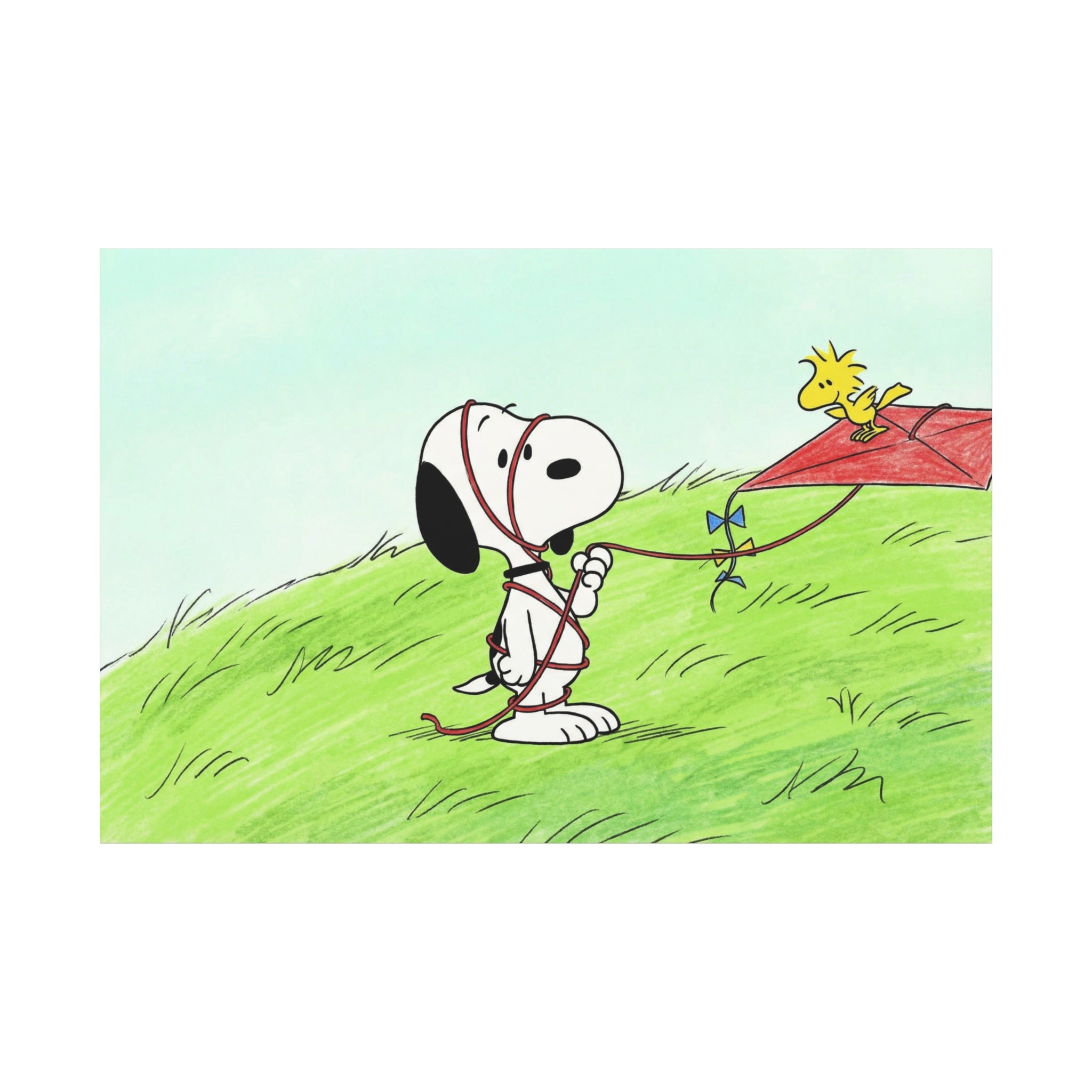 Snoopy Flying Kite Canvas
