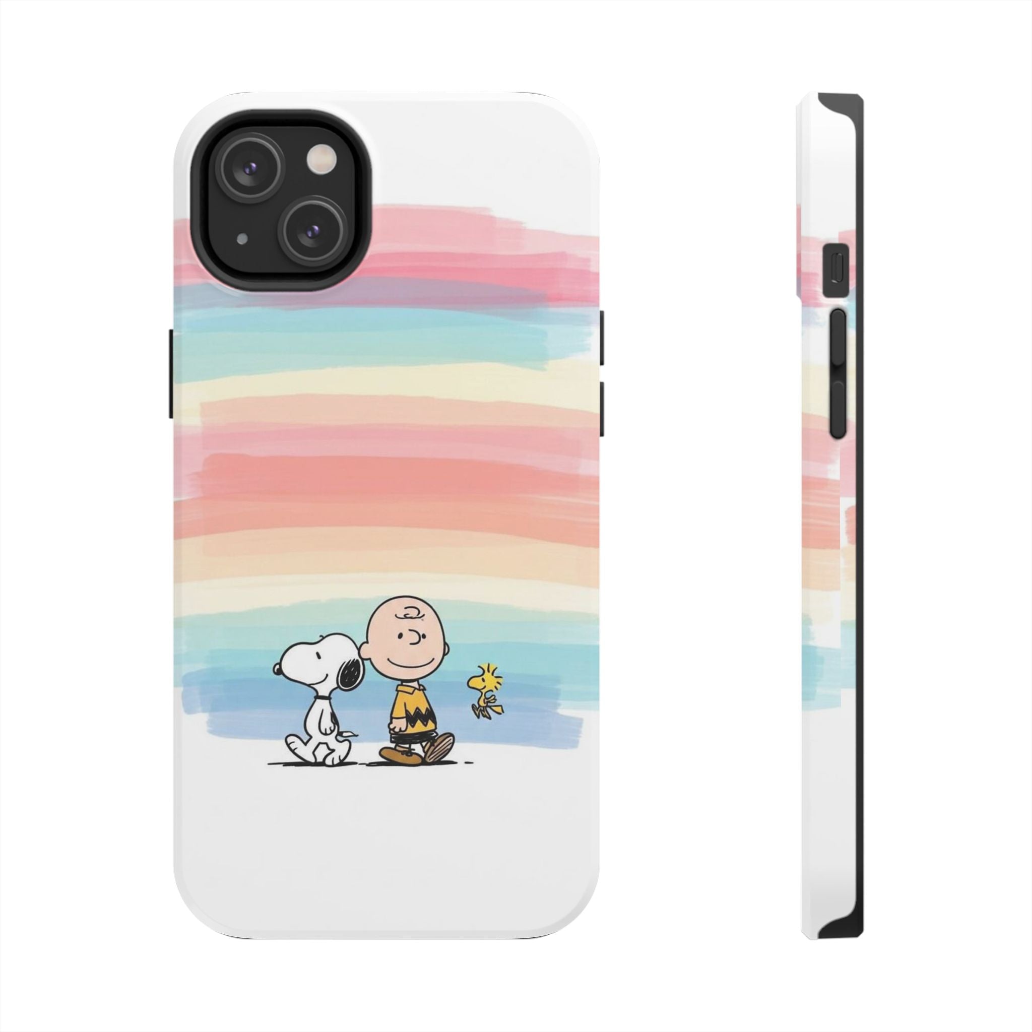 Rainbow Stripe Snoopy Phone Case