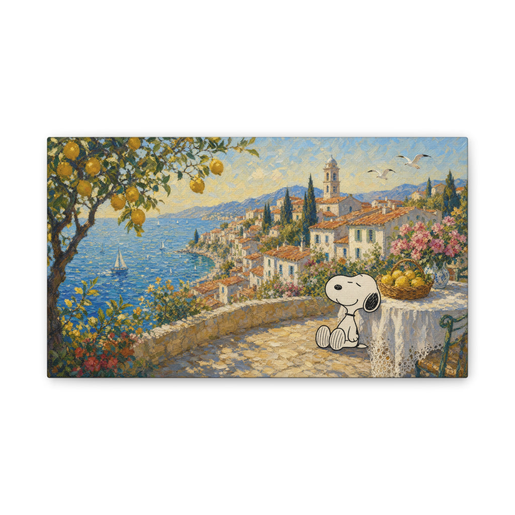 Mediterranean Seaside Canvas