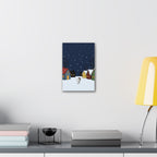 Snoopy Snowy Night Canvas