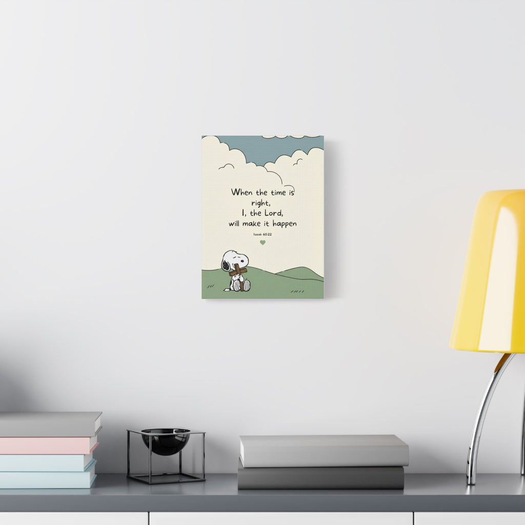 Isaiah 60:22 Snoopy Canvas