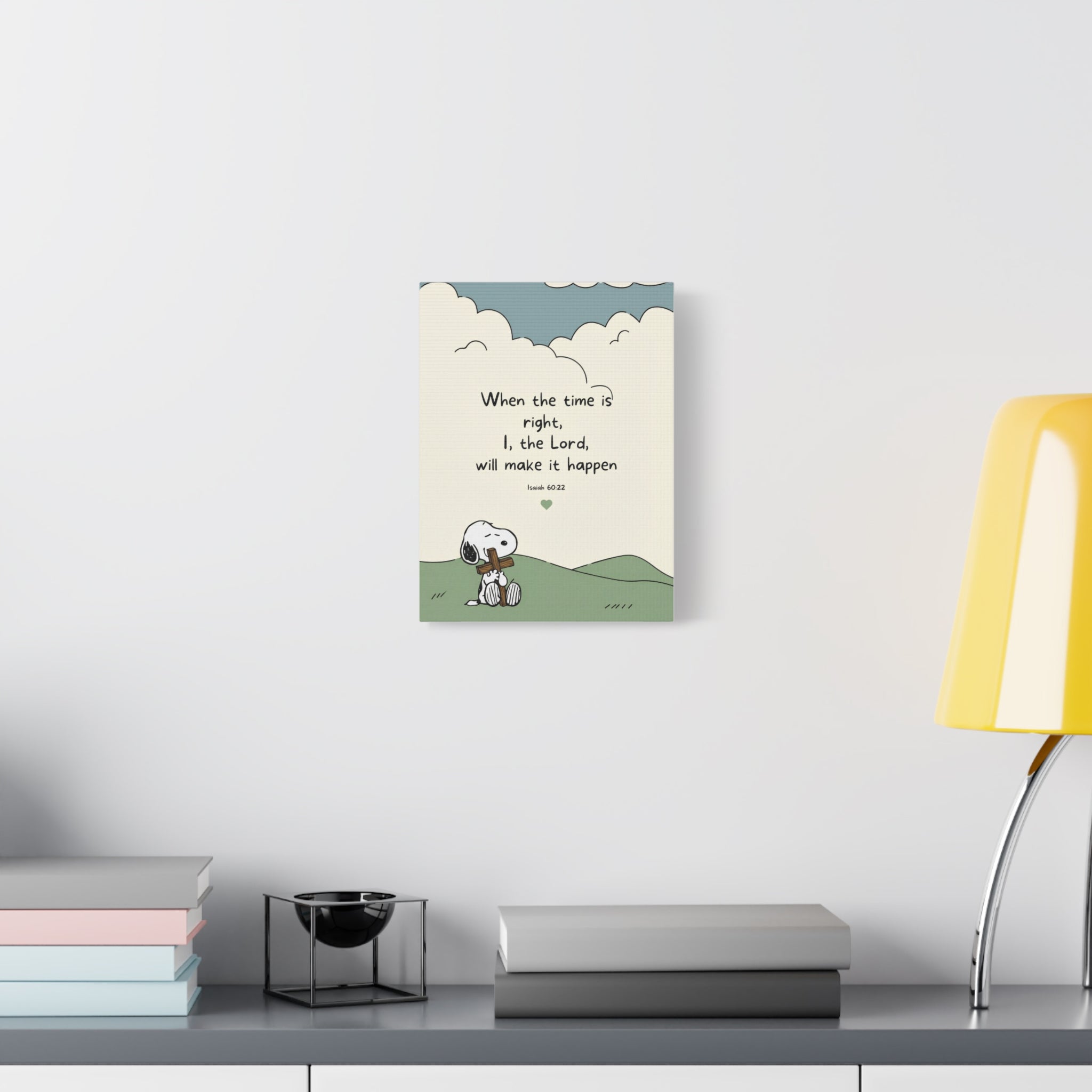 Isaiah 60:22 Snoopy Canvas