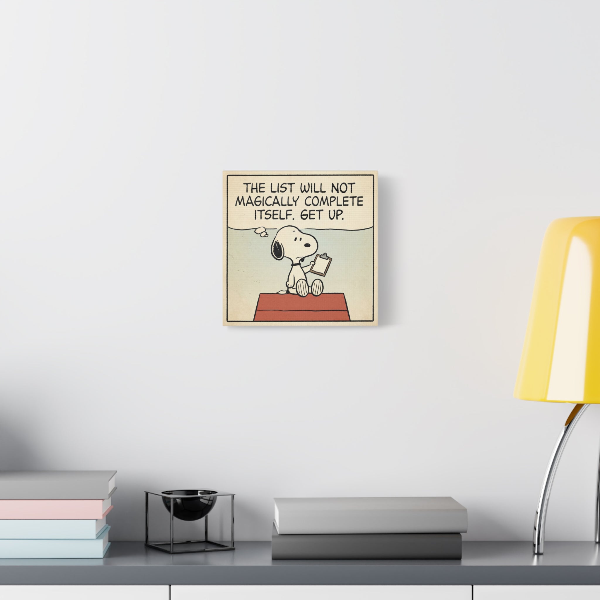 Snoopy Checklist Canvas