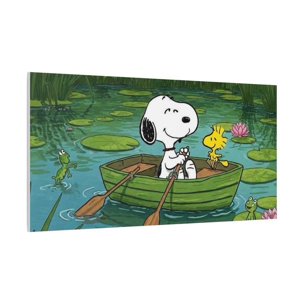 Snoopy Rowboat Canvas