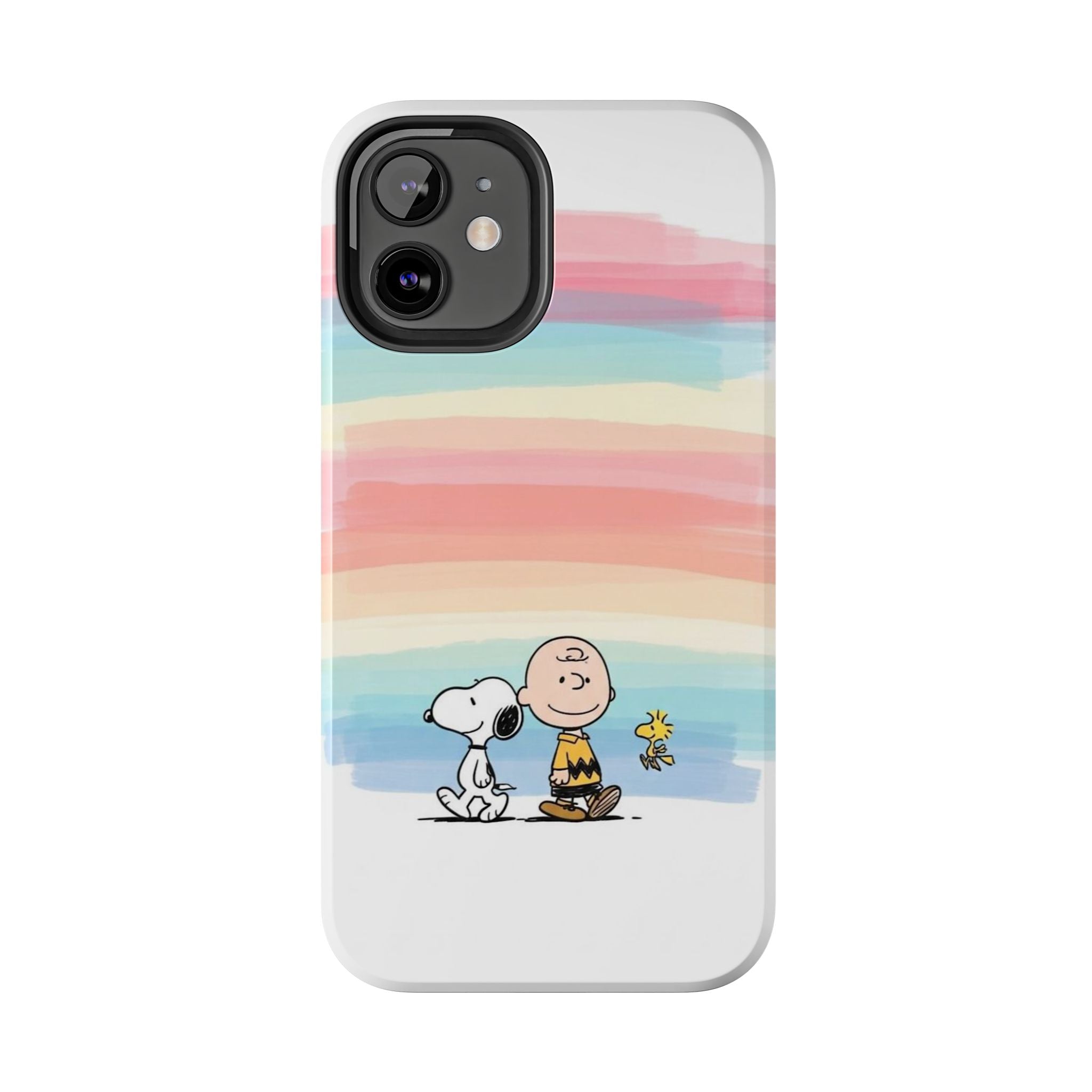 Rainbow Stripe Snoopy Phone Case
