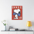 Snoopy Dogue Plaid Canvas