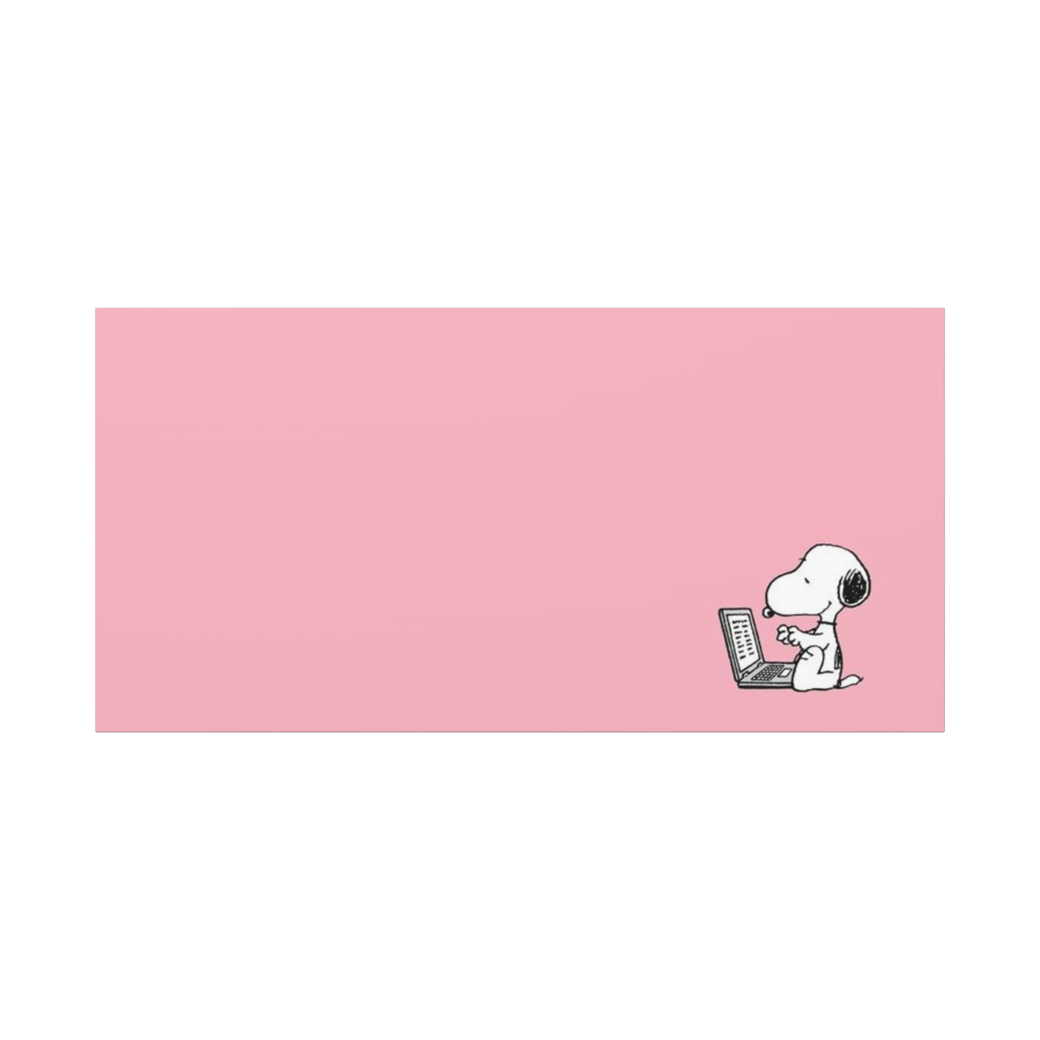 Snoopy on Laptop Canvas
