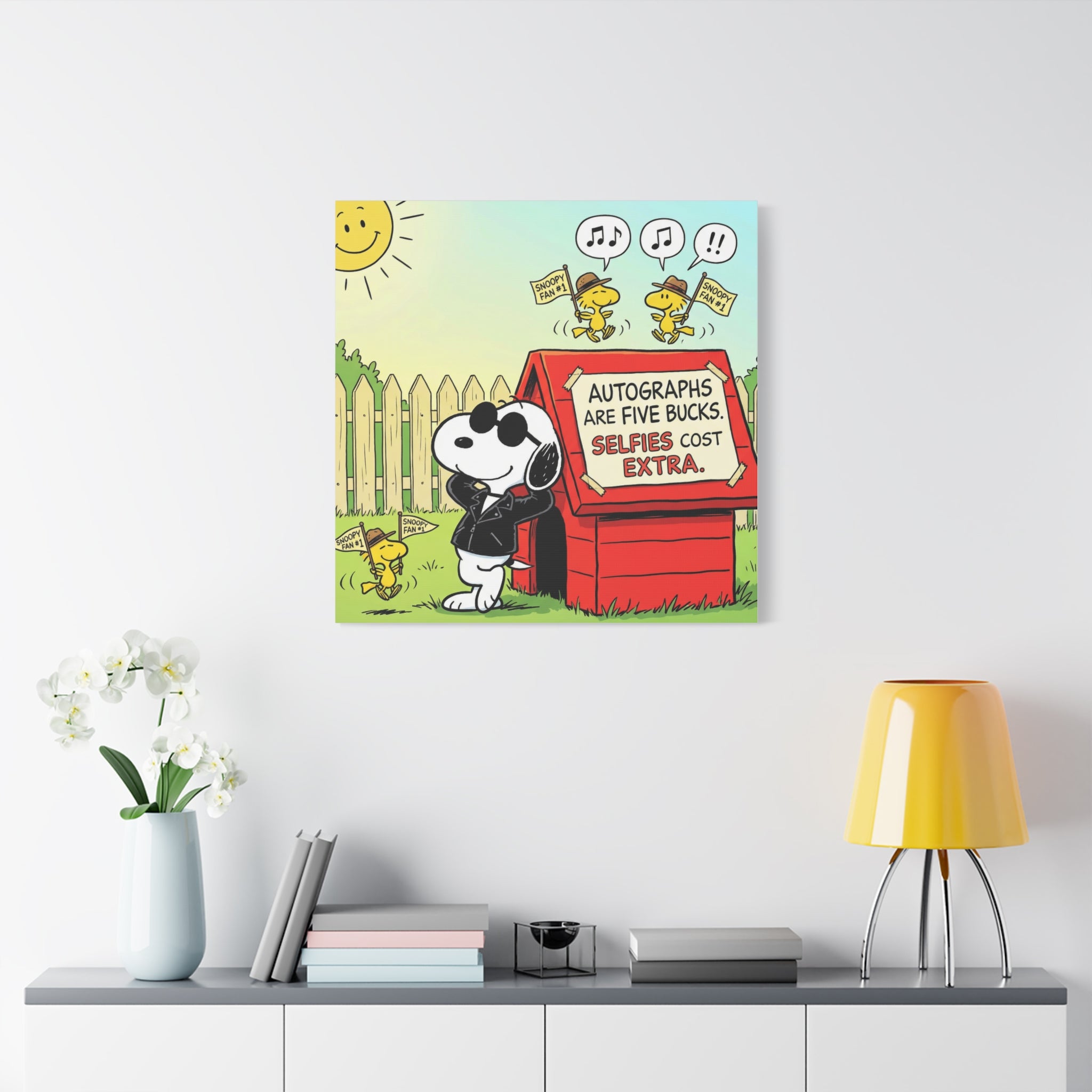 Snoopy Selfies Canvas