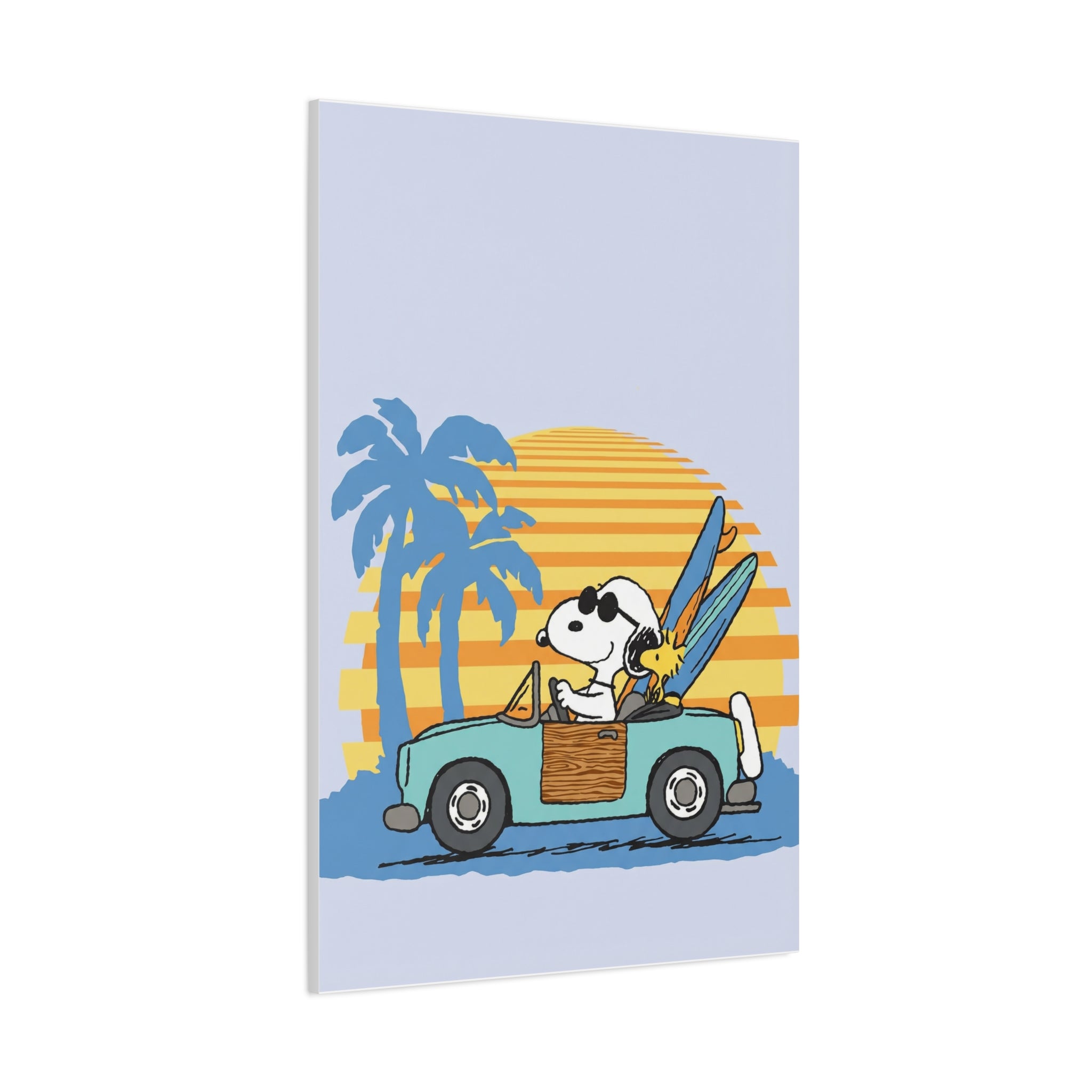 Surfboard Car Canvas