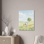 Snoopy and Woodstock Meadow Canvas
