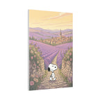 Snoopy in Lavender Fields Canvas