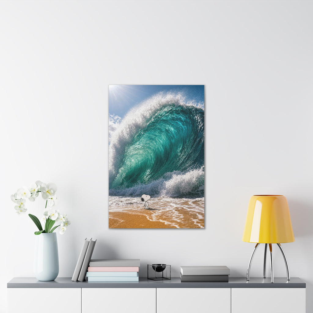Snoopy Shore Wave Canvas