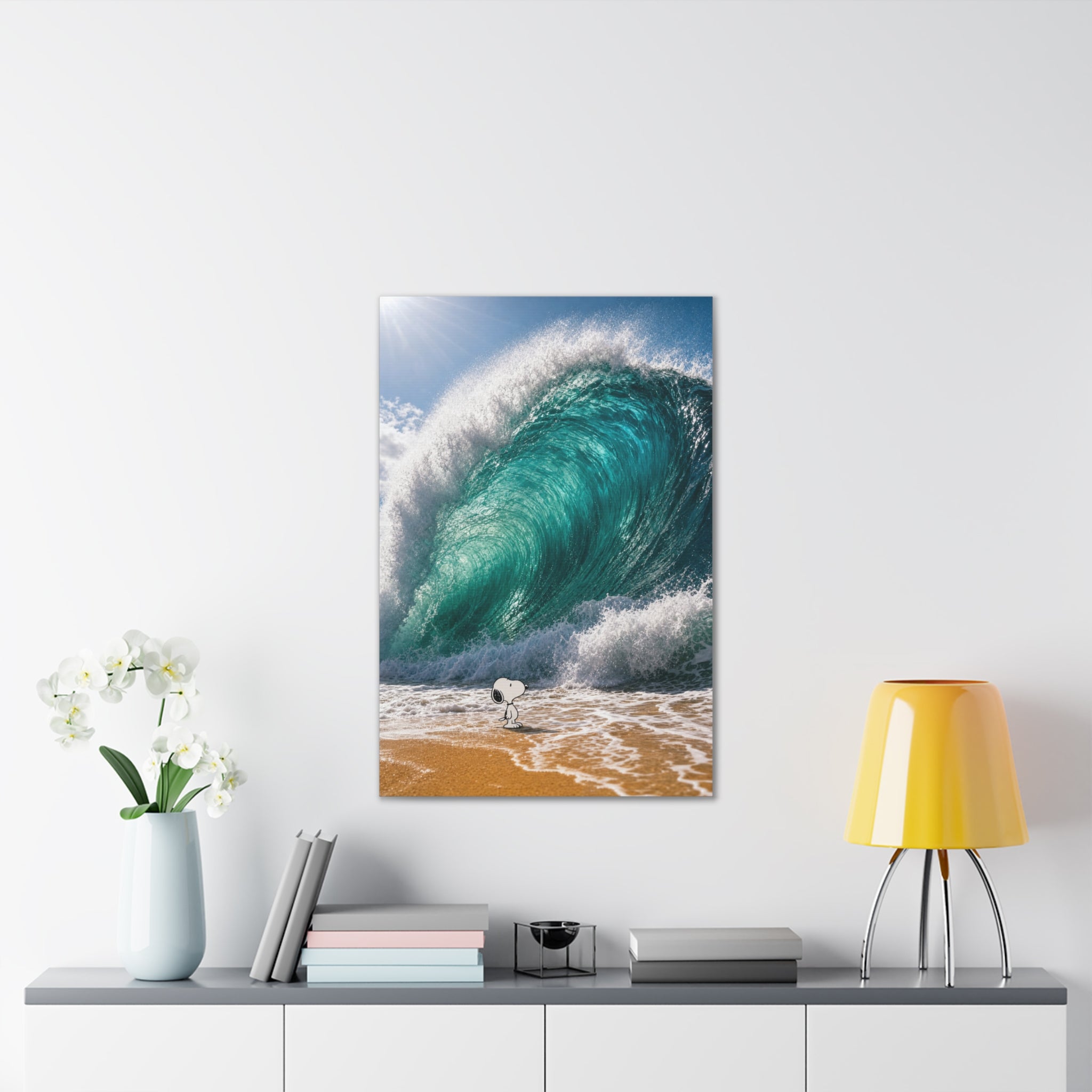 Snoopy Shore Wave Canvas