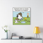 Snoopy Snack Detective Canvas