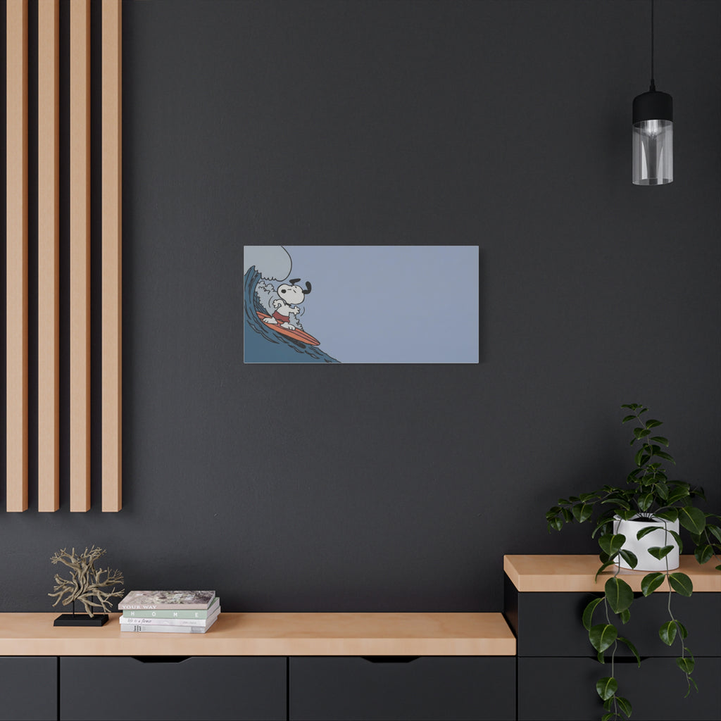 Surfing Dog Canvas