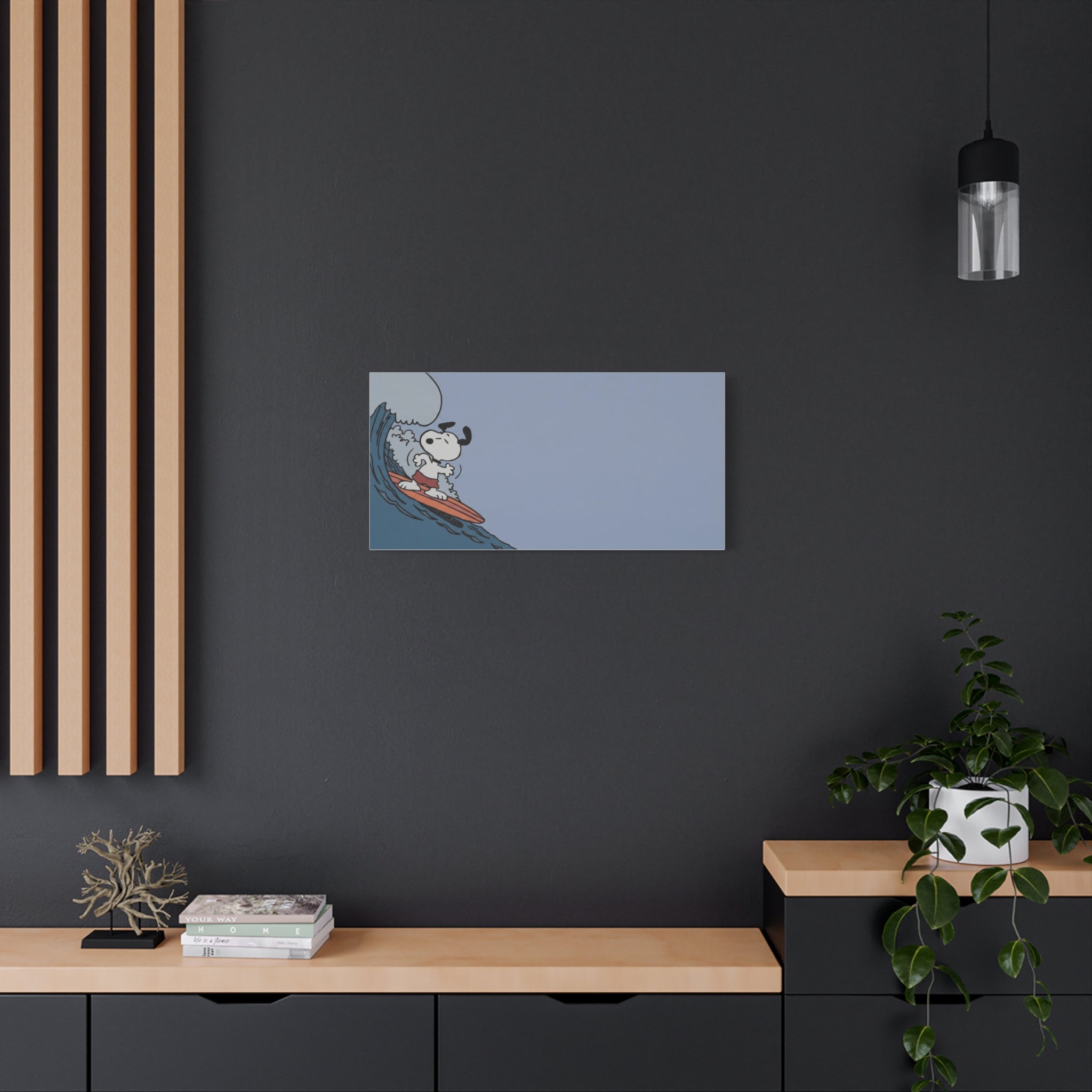 Surfing Dog Canvas