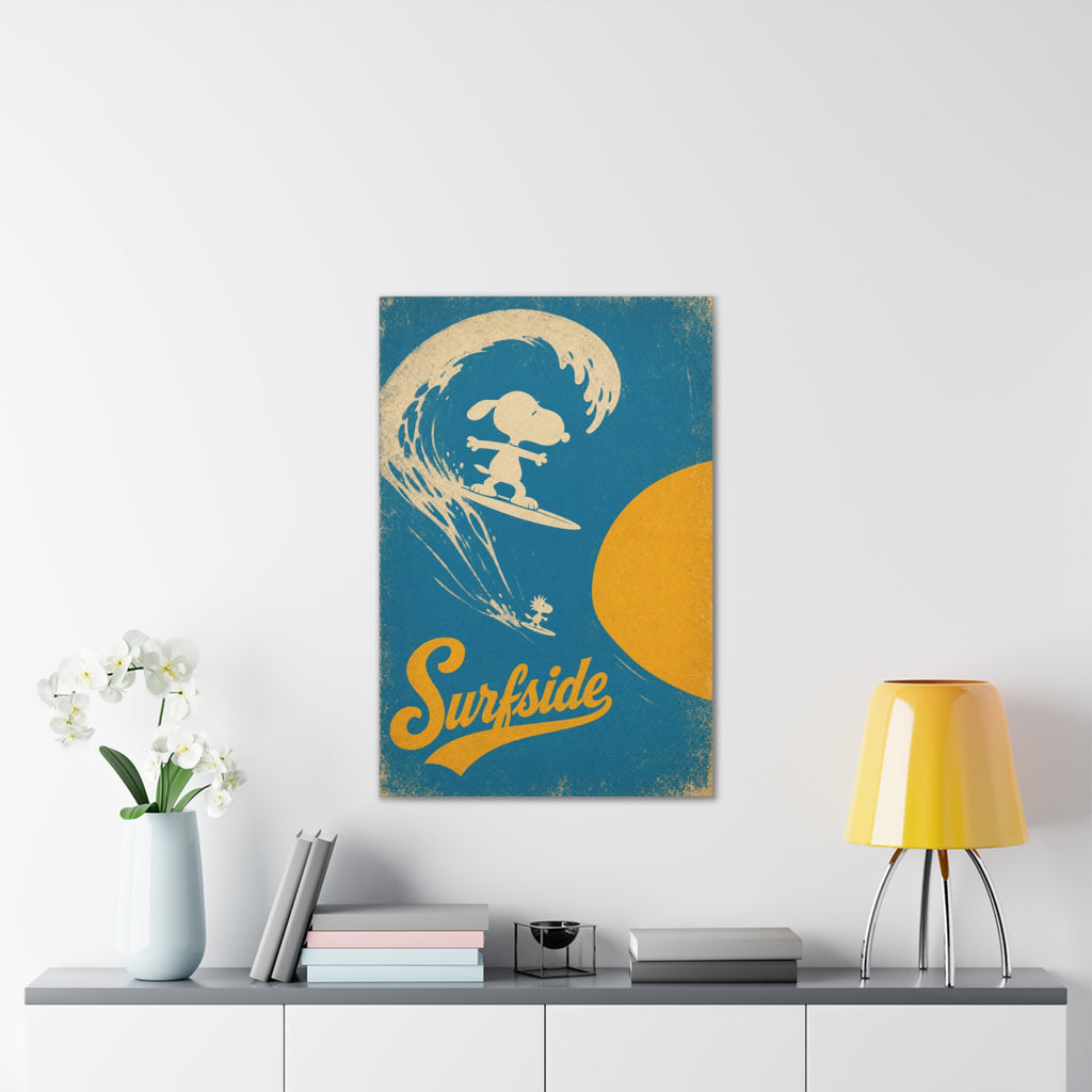 Surfside Snoopy Canvas