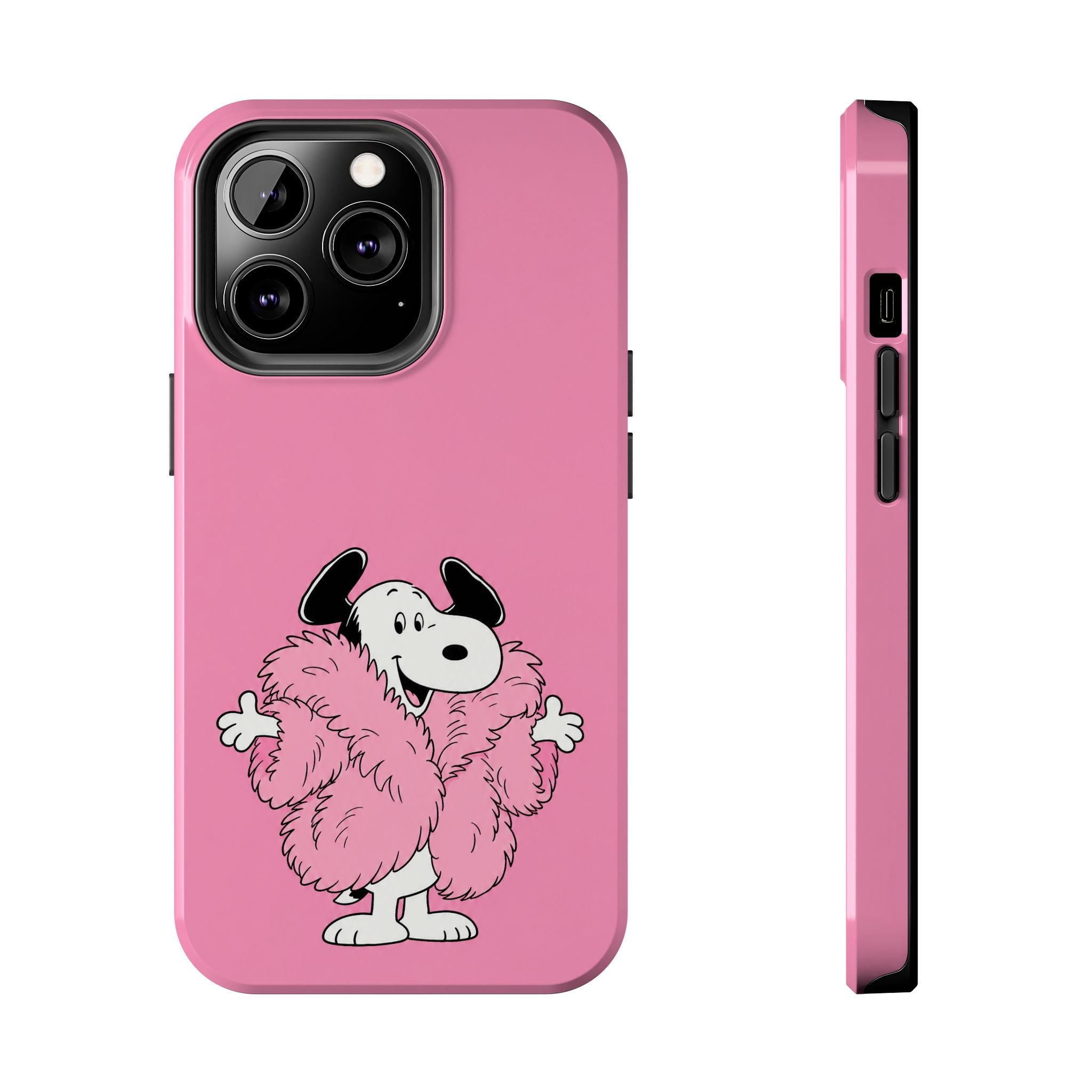 Pink Fuzzy Coat Case