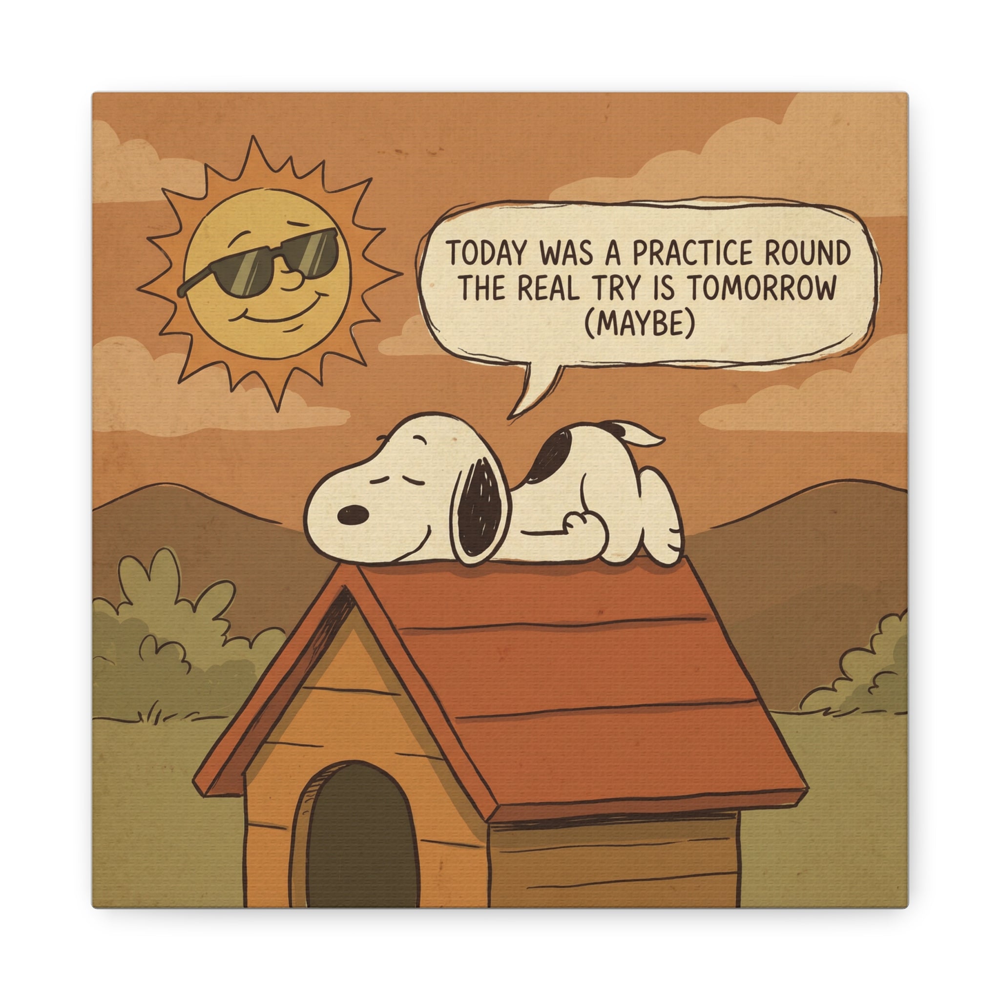 Doghouse Quote Canvas