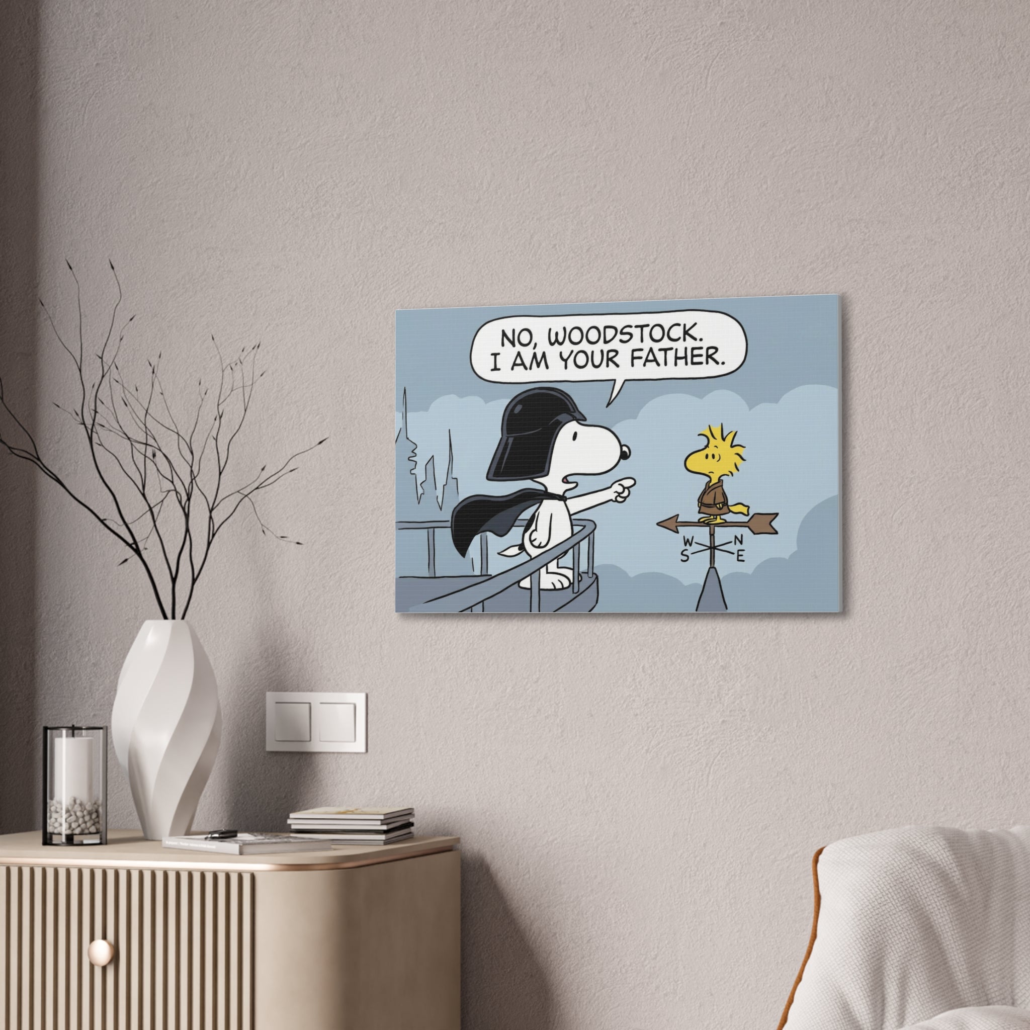 Snoopy Vader Comic Canvas