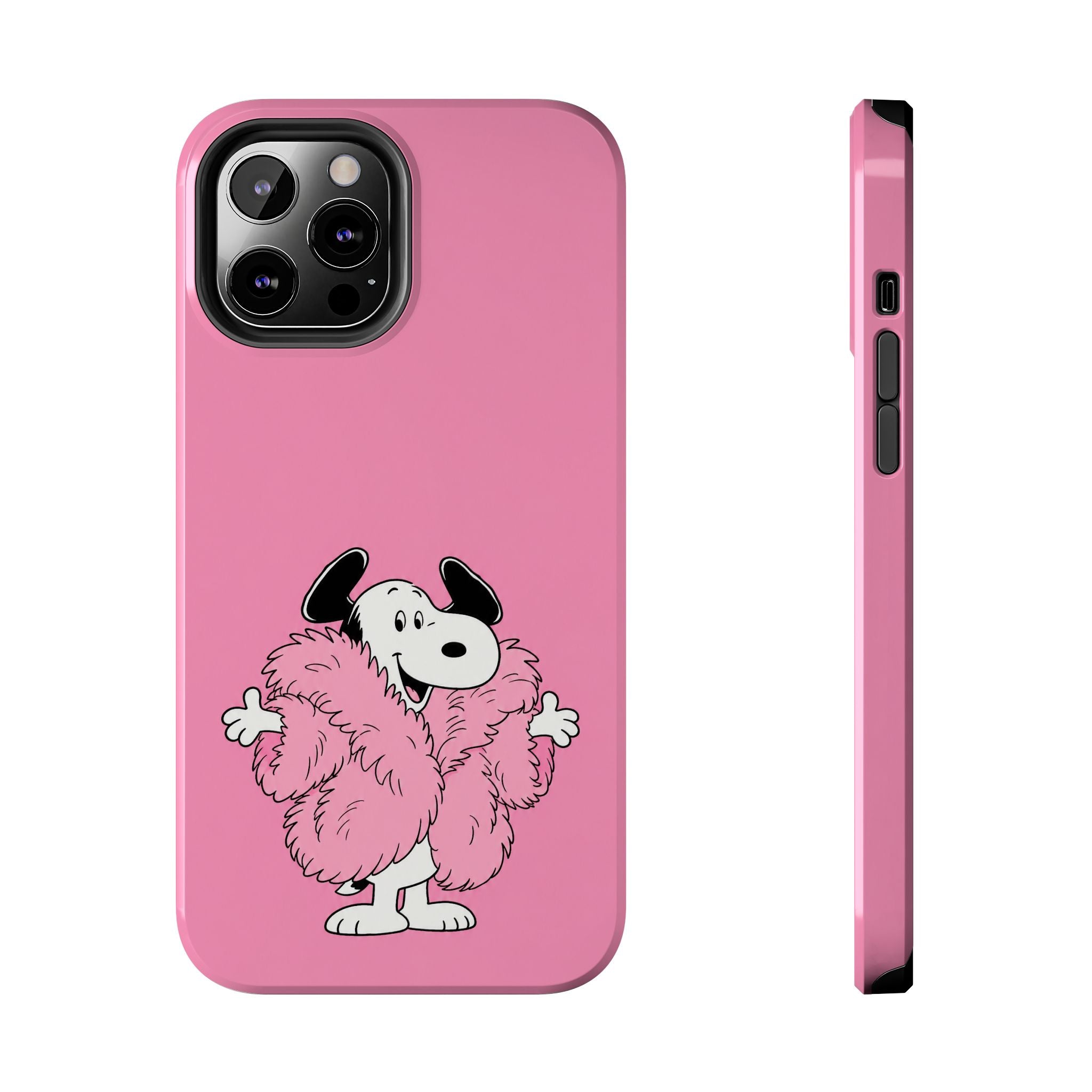 Pink Fuzzy Coat Case