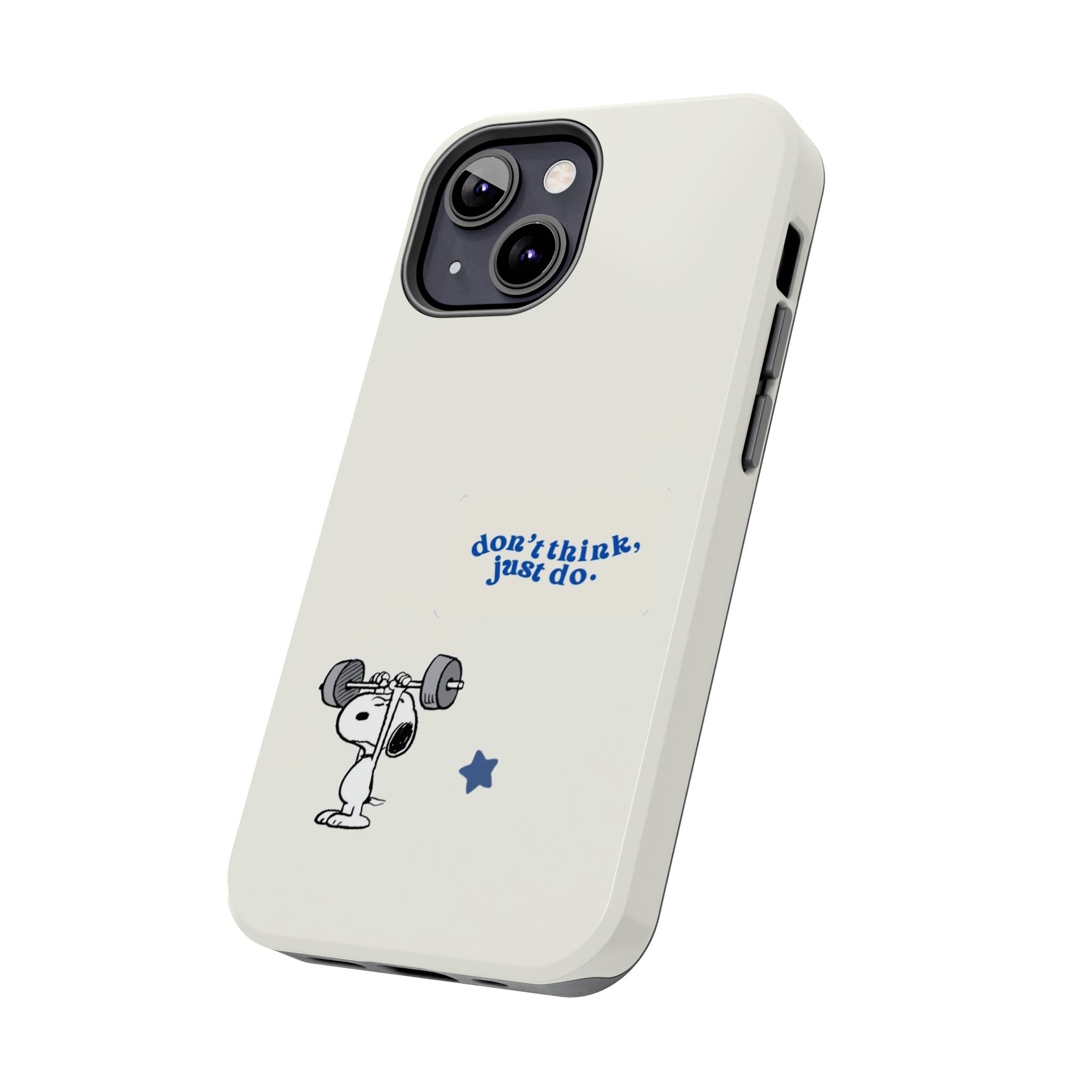 Snoopy Weightlifting Phone Case