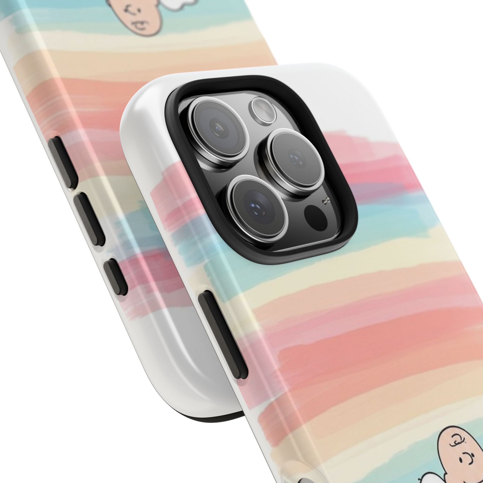 Pastel Stripe Peanuts Phone Case