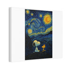 Snoopy Paris Autumn Canvas