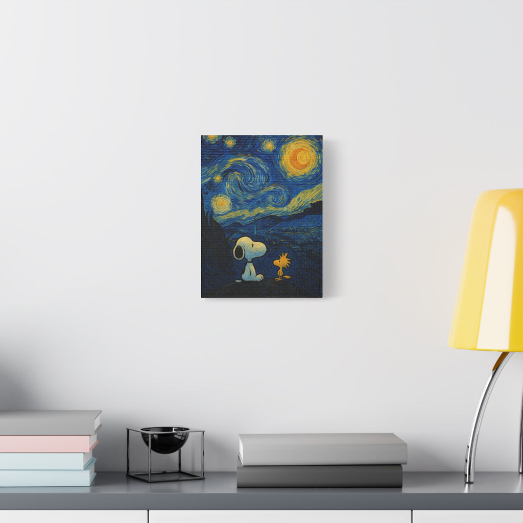 Starry Night Friends Canvas