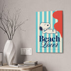 Snoopy Beach Lover Canvas