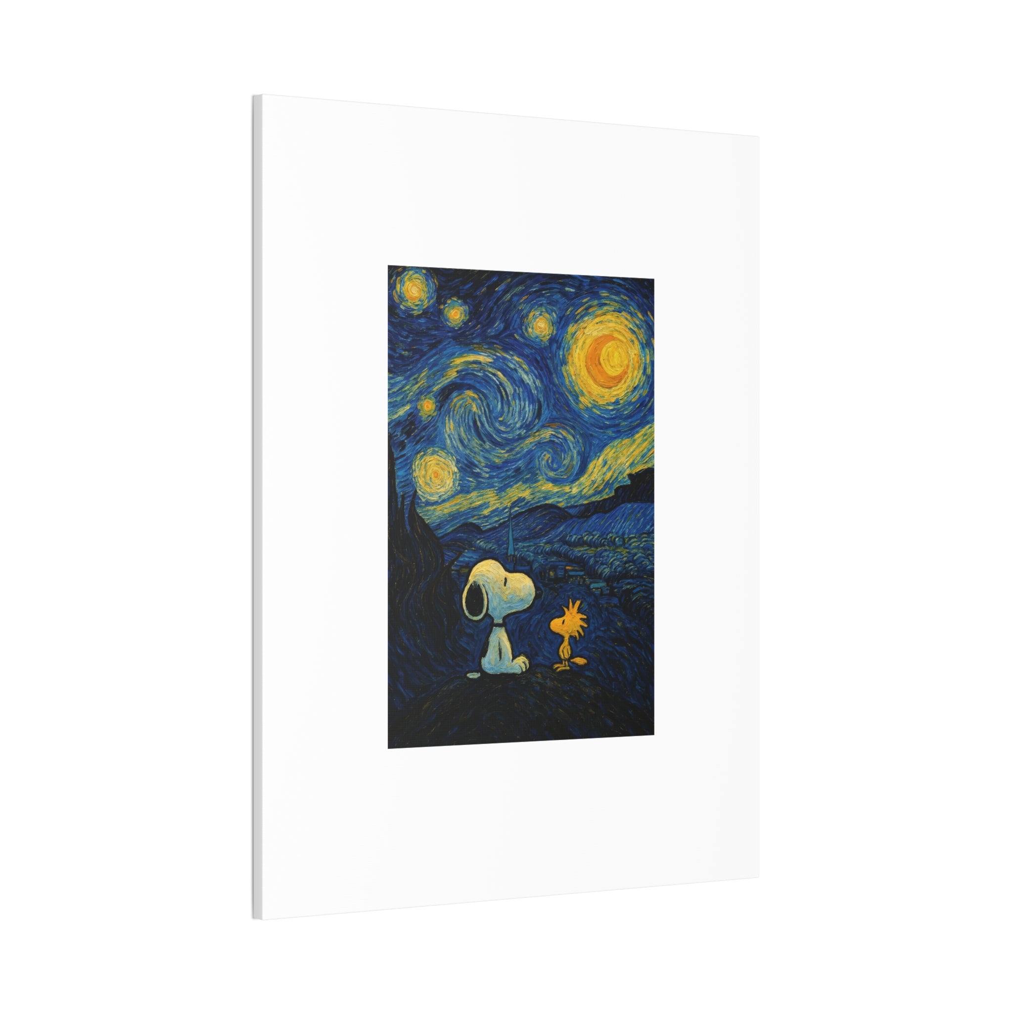 Snoopy Paris Autumn Canvas