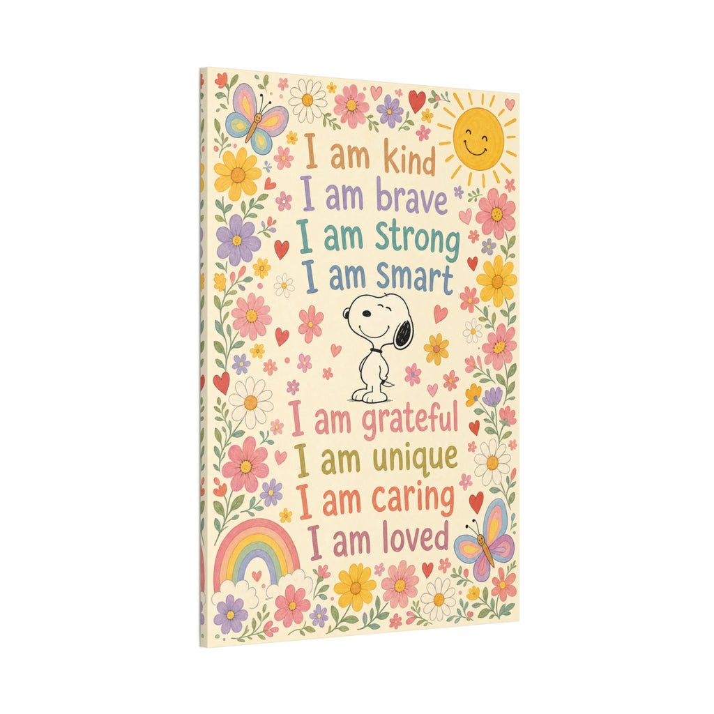 Snoopy Positive Affirmations Canvas