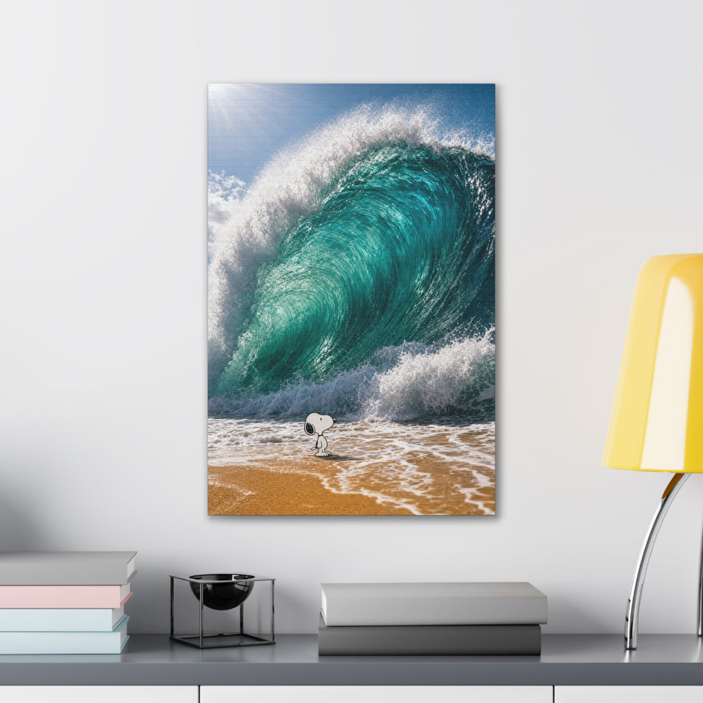 Snoopy Shore Wave Canvas