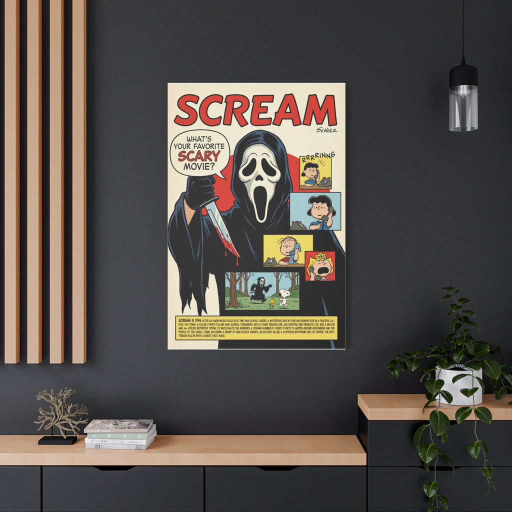 Snoopy Scream Parody Canvas