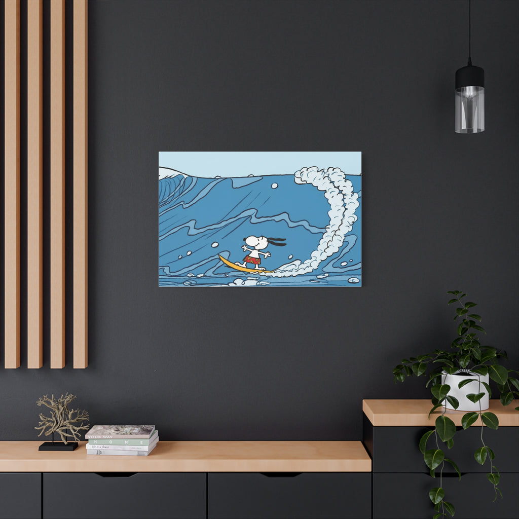 Surfing Snoopy Canvas