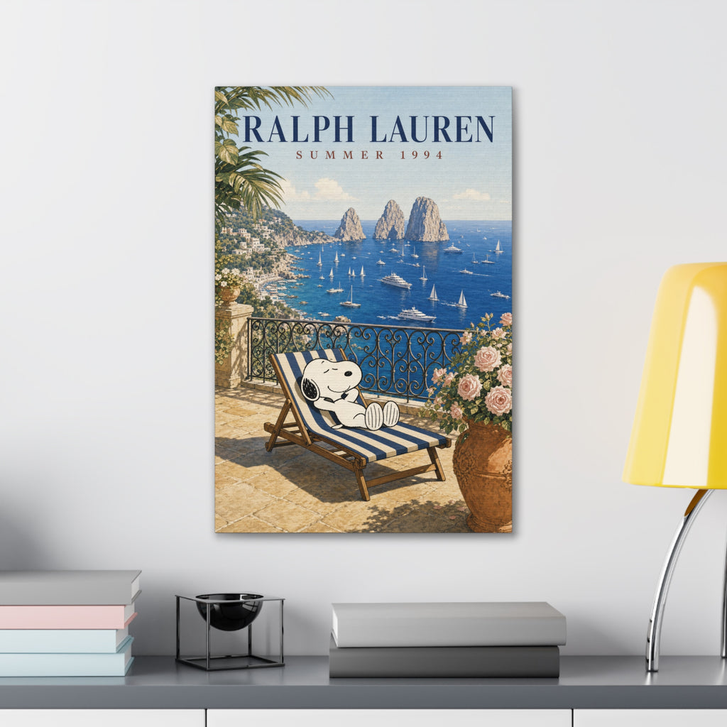 Snoopy Seaside Lounge Canvas