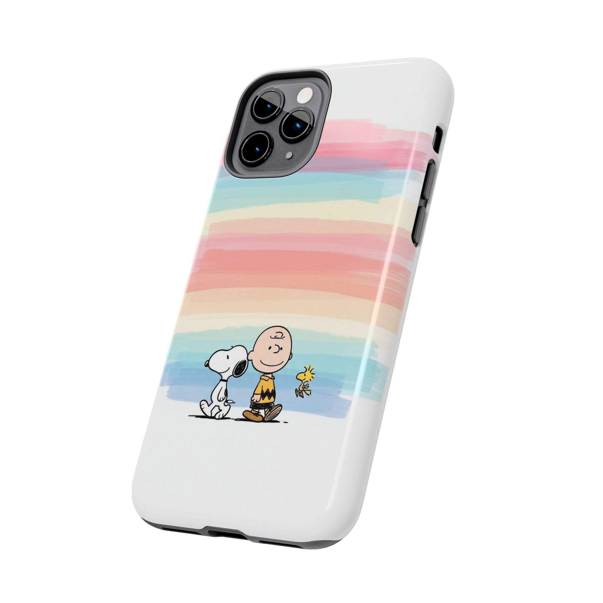 Pastel Stripe Peanuts Phone Case