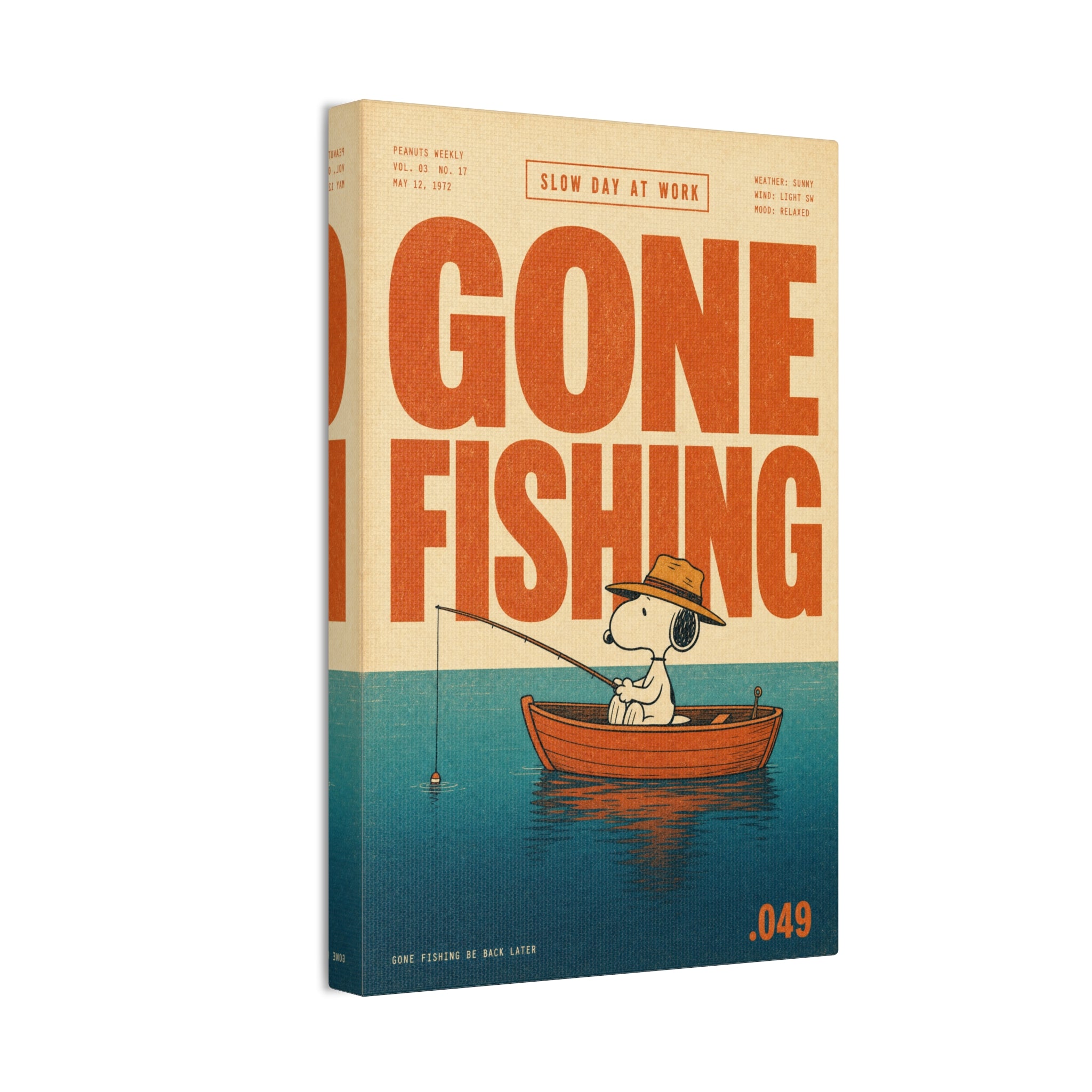 Gone Fishing Canvas