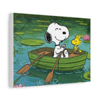 Snoopy Rowboat Canvas