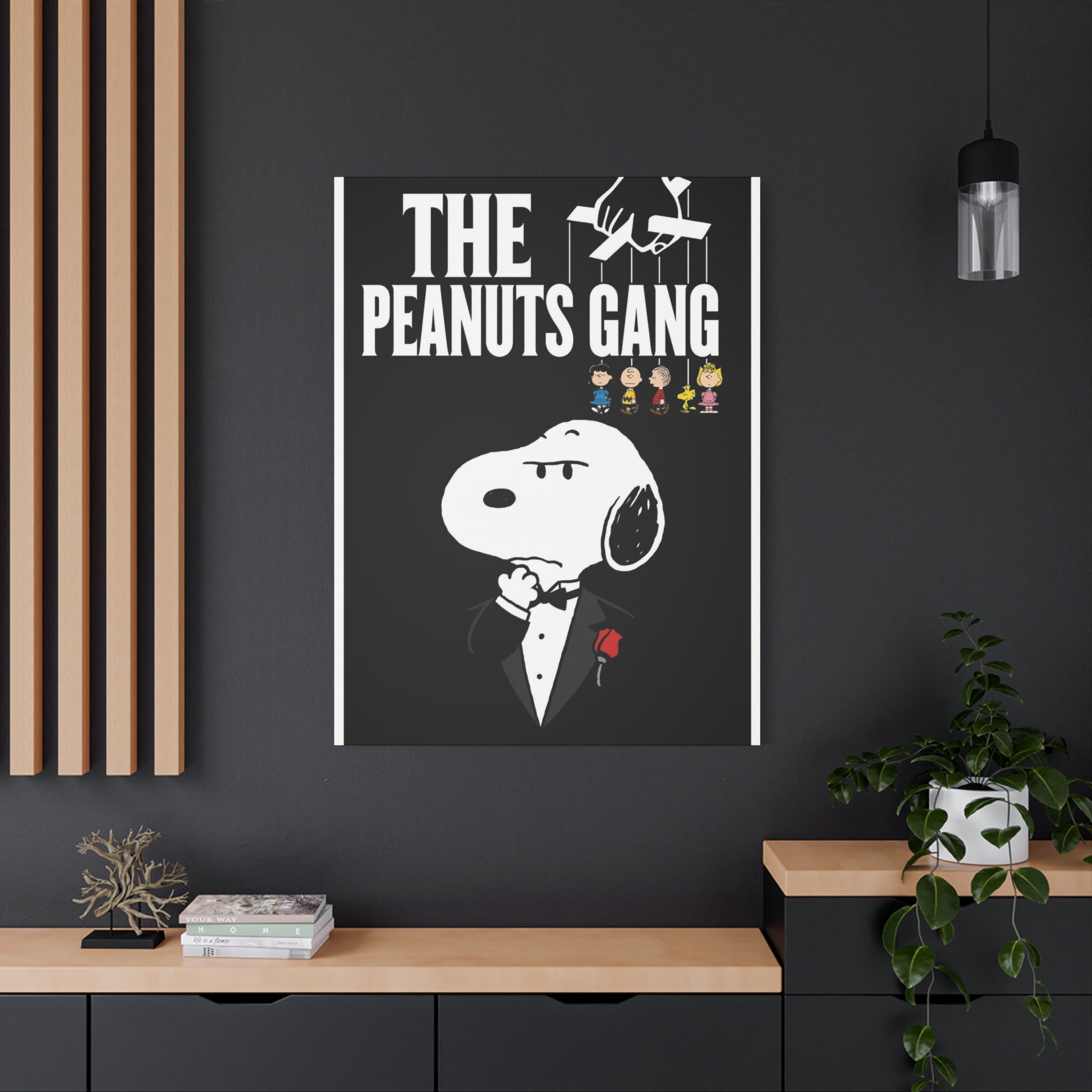 Snoopy Godfather Parody Canvas