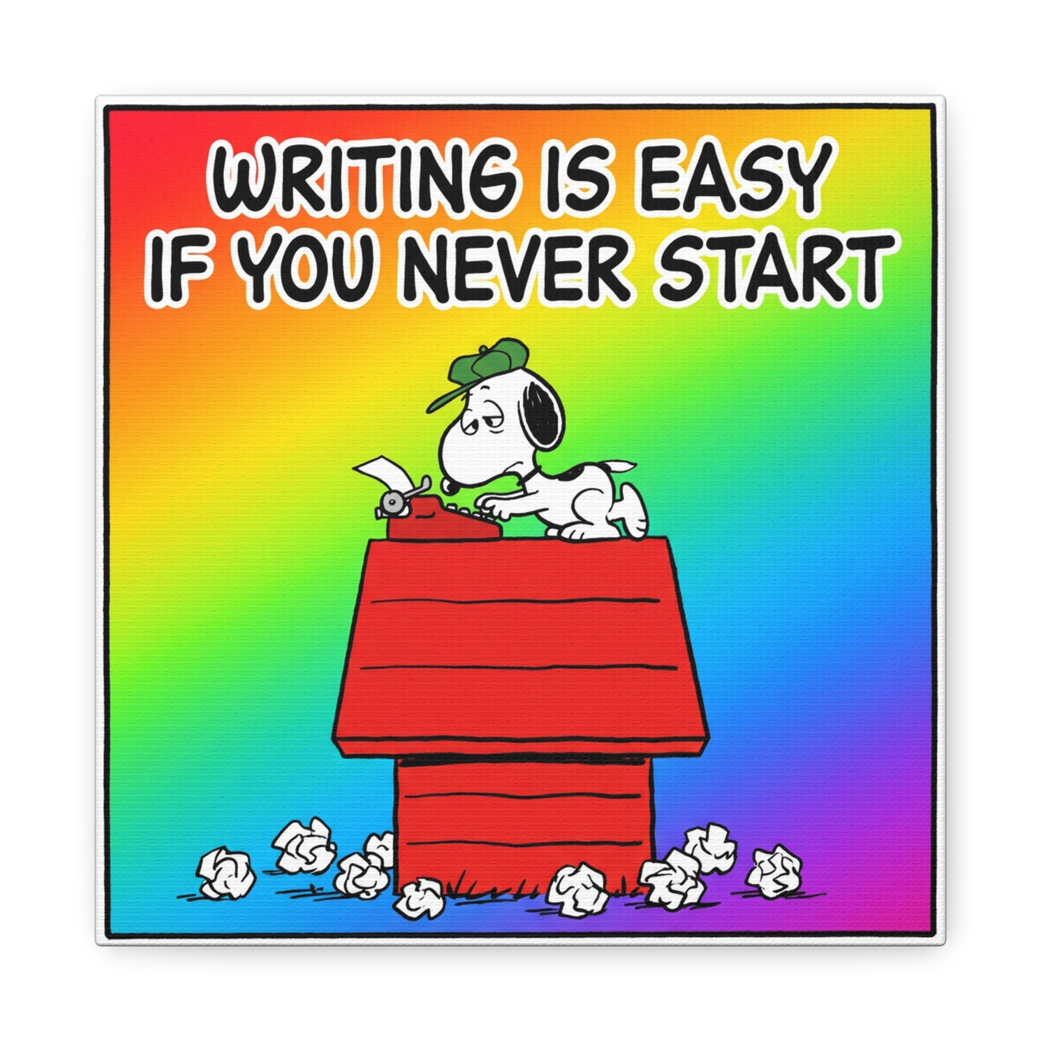 Writing Is Easy Canvas