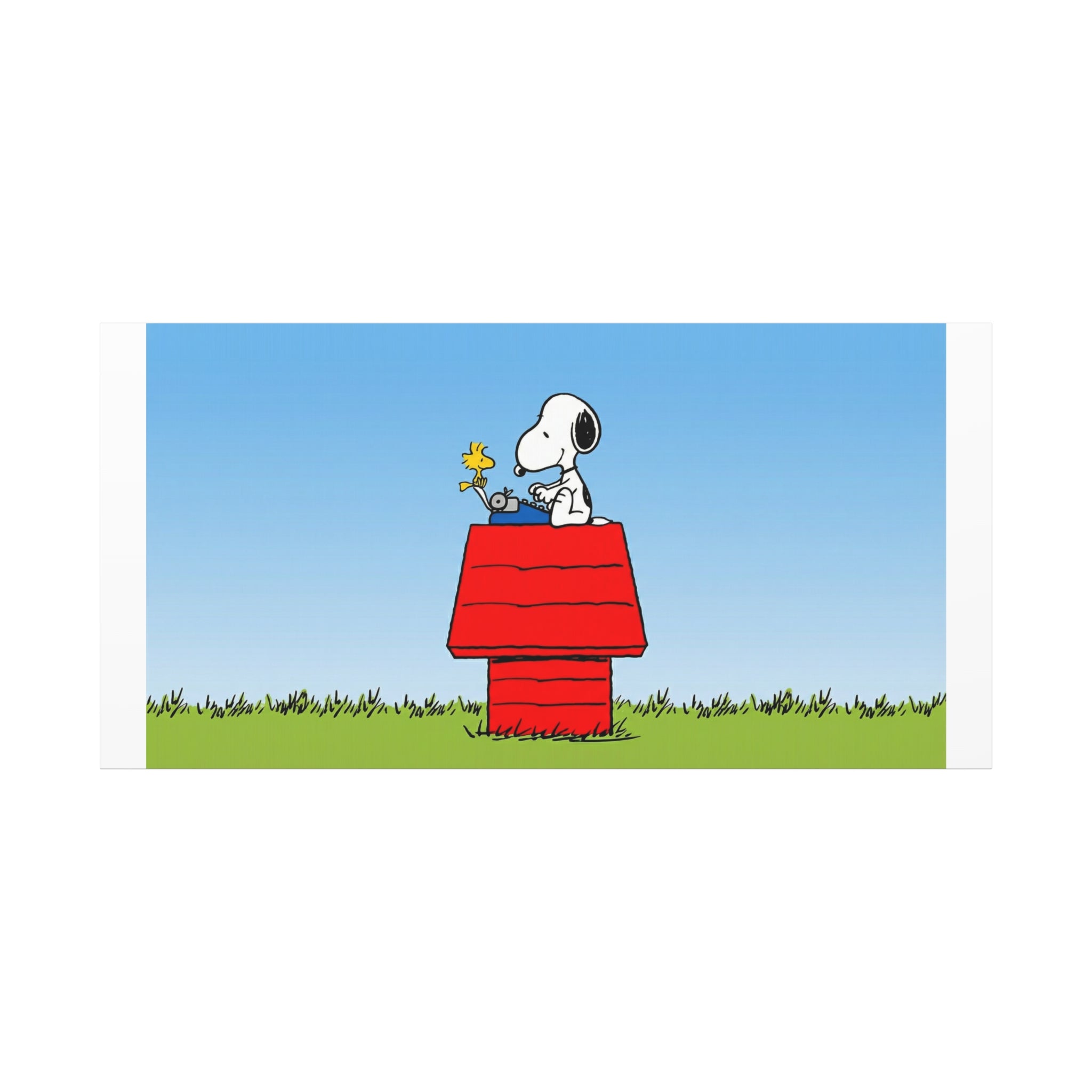 Snoopy on Red Doghouse Canvas