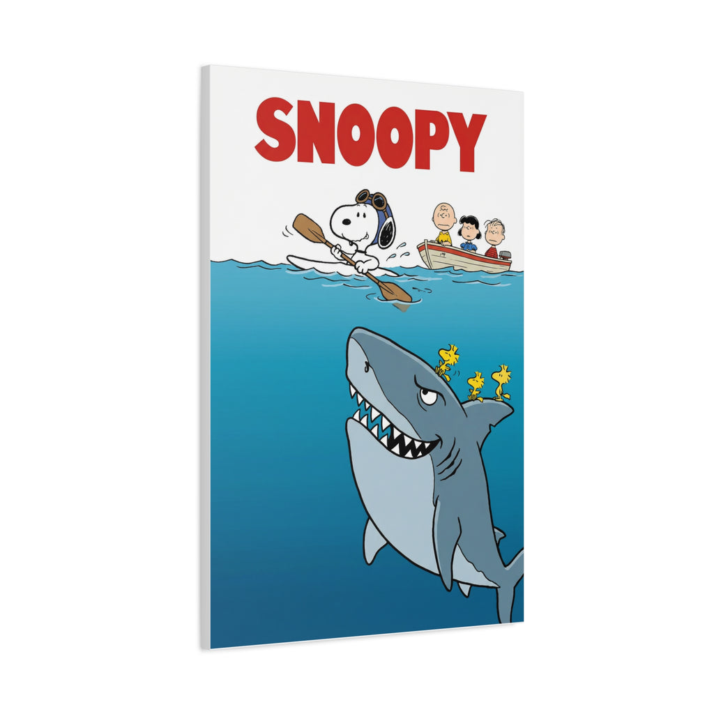 Snoopy Jaws Remake Canvas