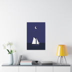 Sailboat Night Scene Canvas
