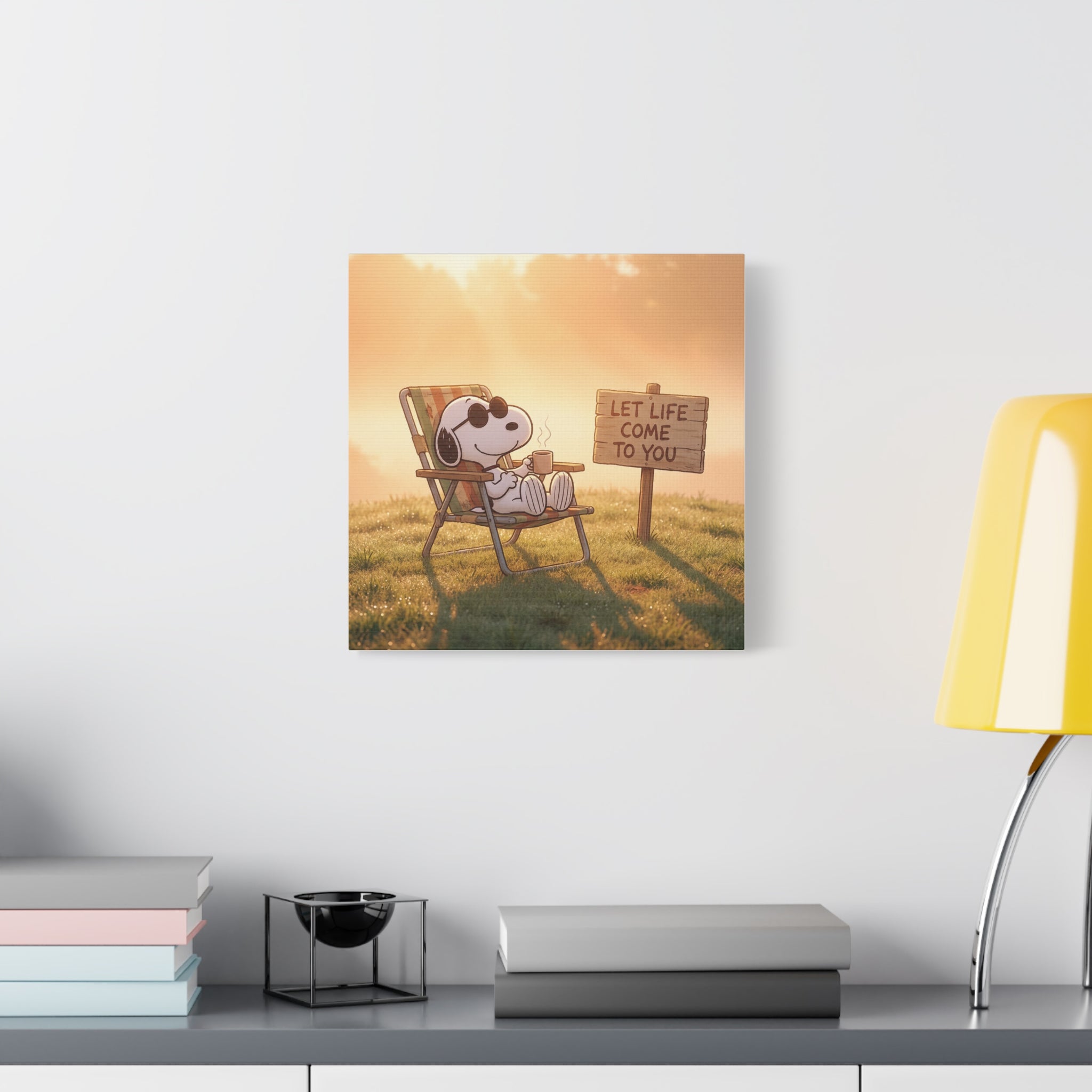 Relaxing Snoopy Canvas