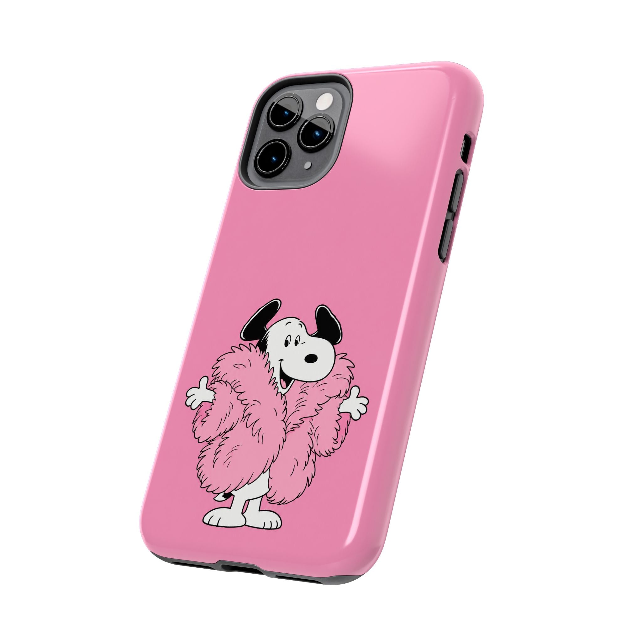 Pink Fuzzy Coat Case
