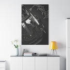 Black Sports Car Canvas