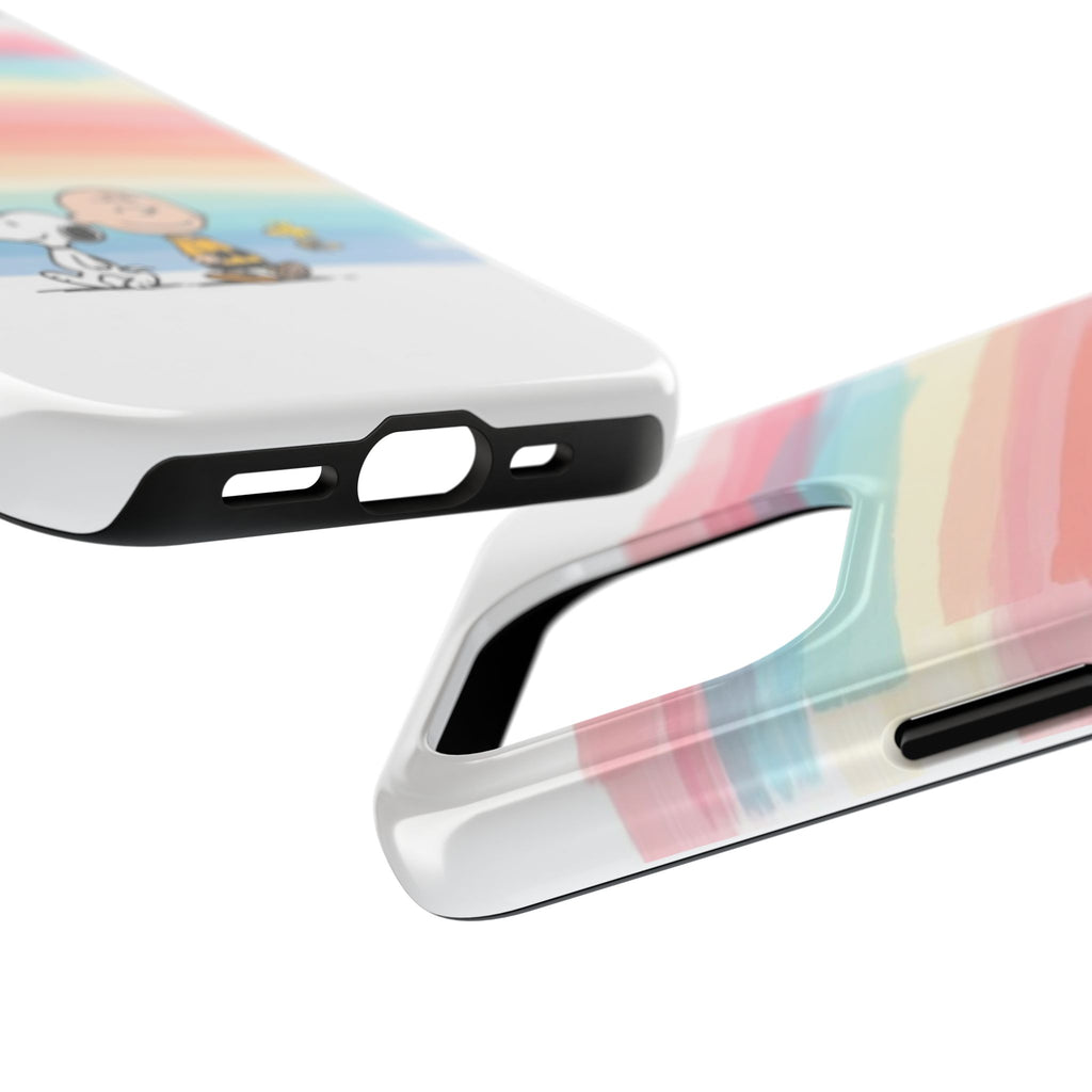 Pastel Stripe Peanuts Phone Case