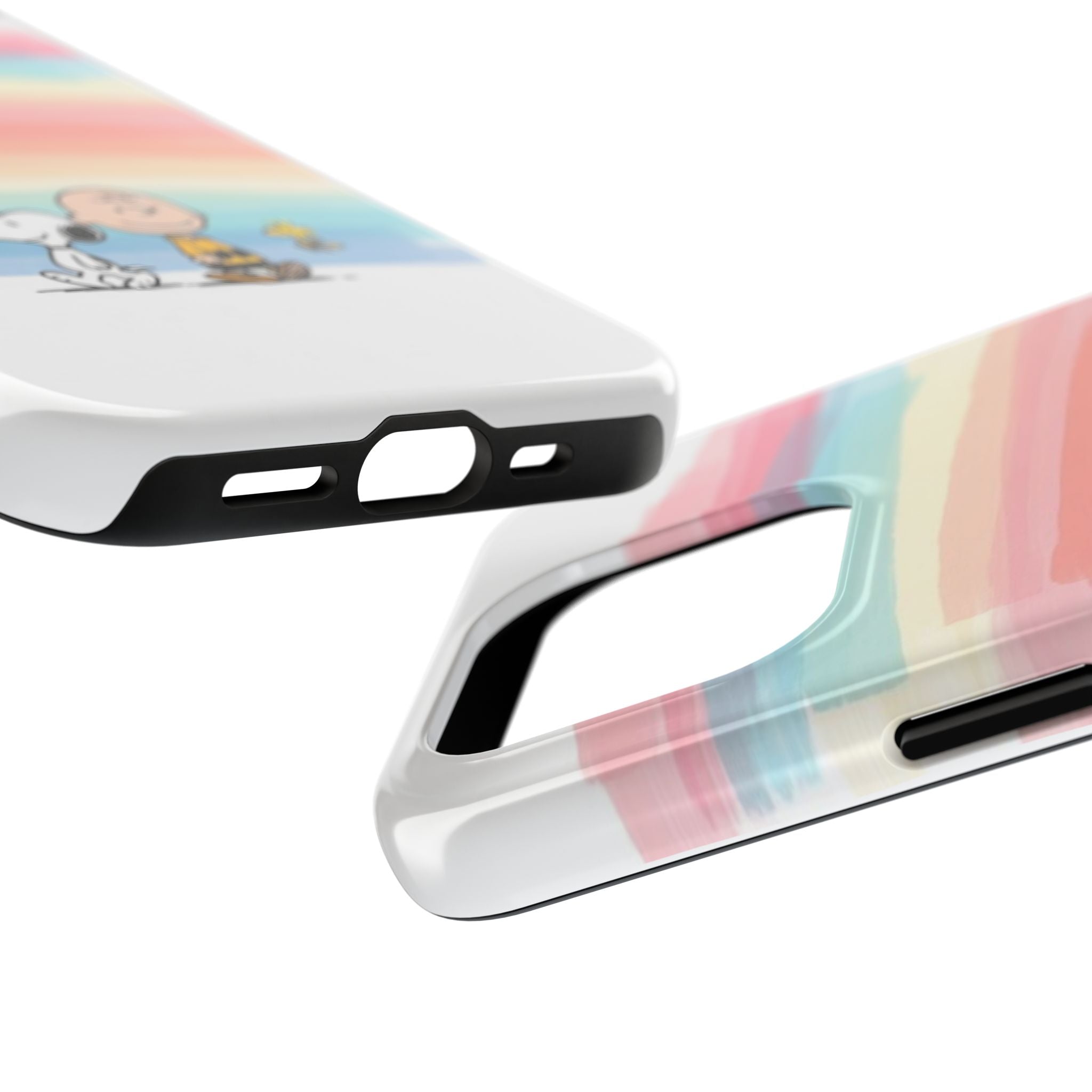 Pastel Stripe Peanuts Phone Case