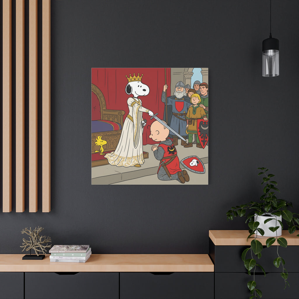Snoopy Knight Canvas